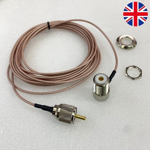 5m/16.4ft Extension Coaxial Feeder Cable for Mobile Radio Antenna Car Radio