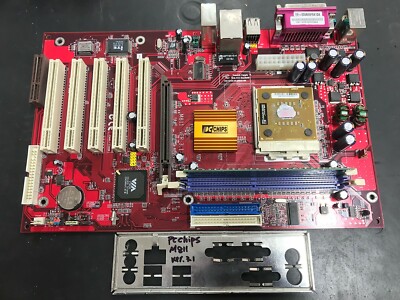 PCChips M811 VER: 3.1  Socket 462 AMD + ATHLON AXDA2400DKV3C + IO SHIELD