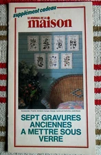 Set 7 Vintage French PRINTS Botanical Medicinal Flowers, Le Journal de La Maison