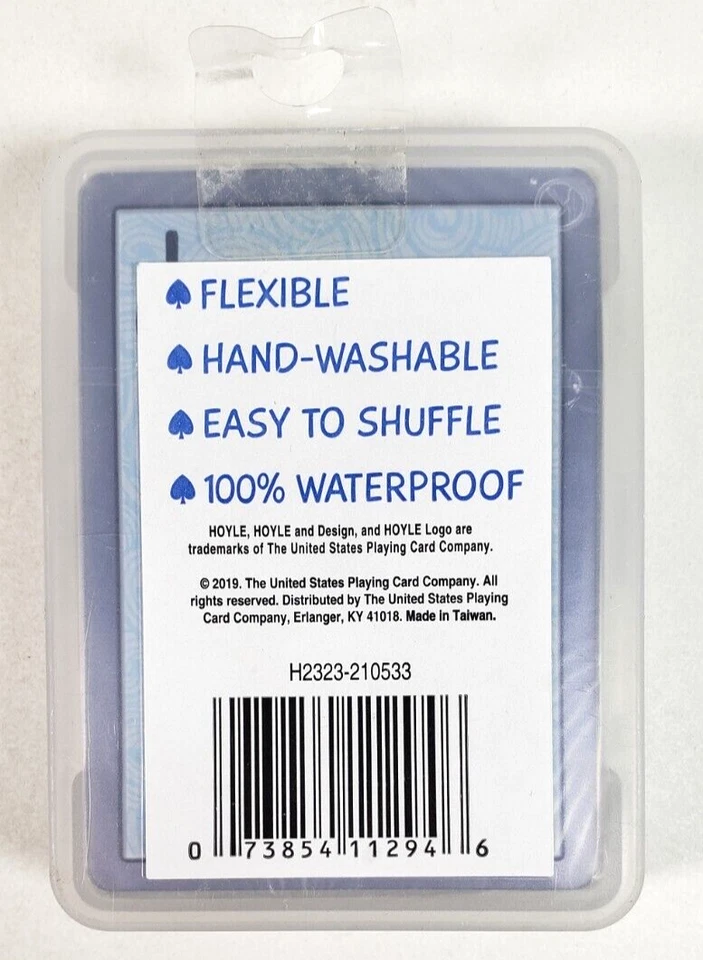 Hoyle Waterproof Clear Playing Cards 1 Sealed Deck in Case New - Image 2 of 4