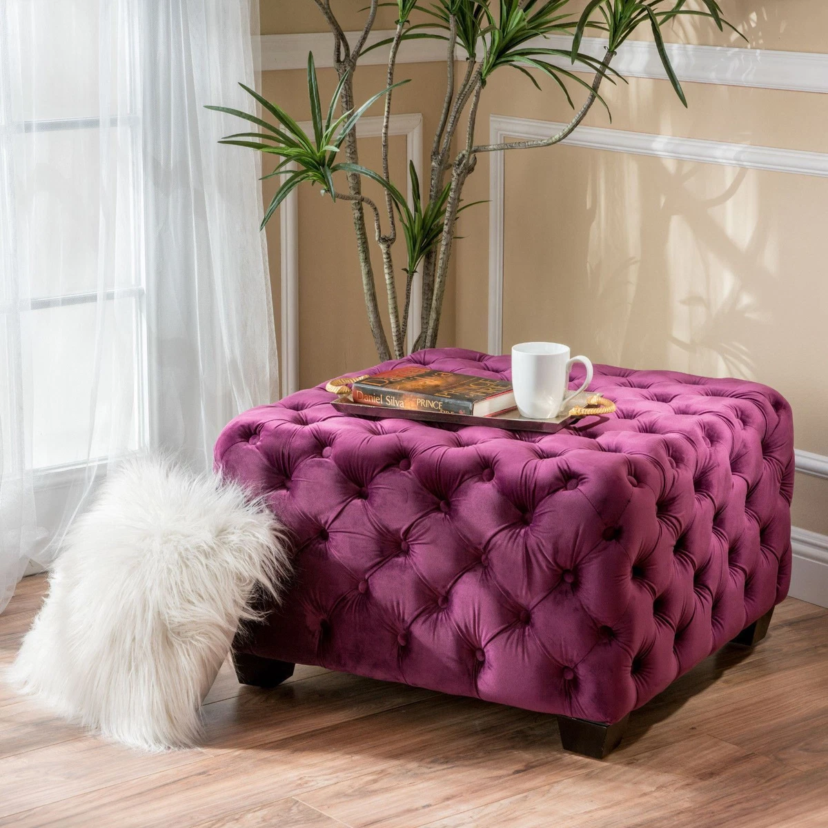 Glam ottoman sale