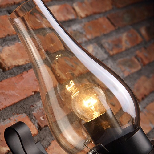 Retro Kerosene Lamp Industrial Single Bulb Wall Mount Light Fixture for Corridor - Picture 3 of 8