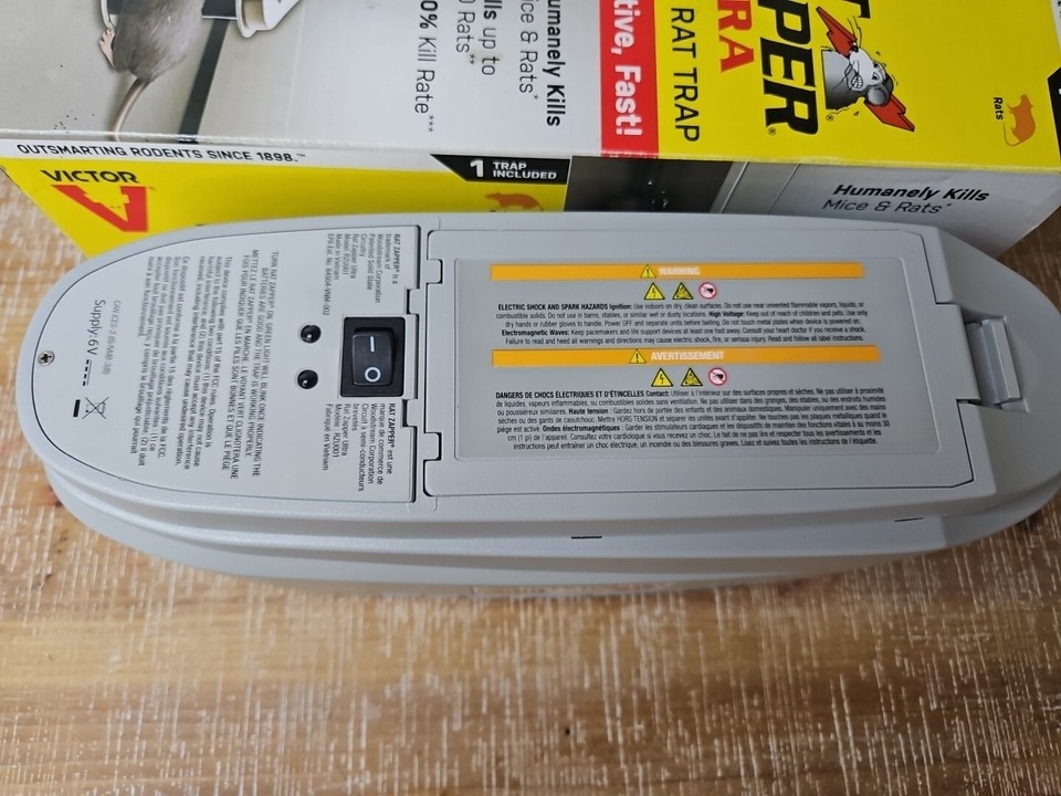 Victor Rat Zapper Ultra Electronic Rat Trap Model RZU0014 Open Box eBay