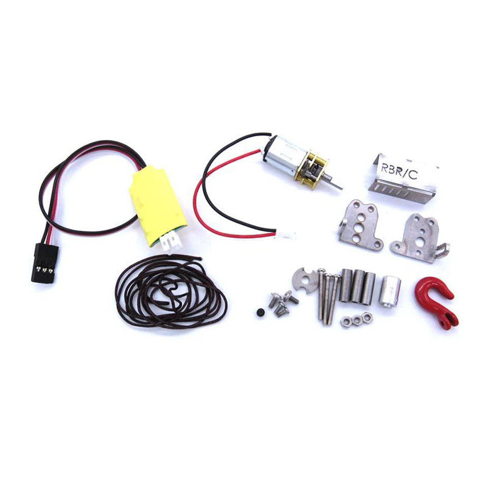 1:16 RC Auto Elektrische Seilwinde Metall Winde Upgrade Für WPL MN RC Crawler - Bild 4 von 4