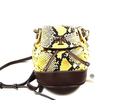 TORY BURCH Thea Exotic Leather Mini Bucket Convertible 
