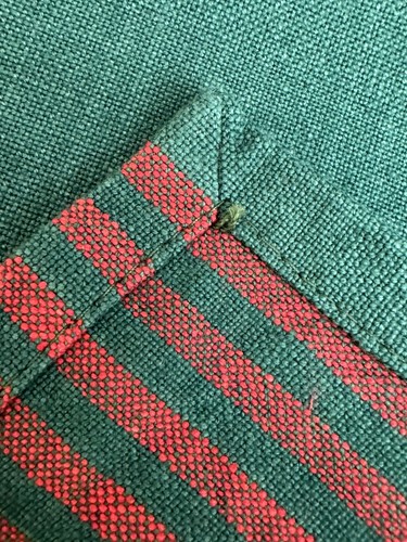 Christmas Cotton Table Napkins Set 7 Green Red Rustic Country Farmhouse 19x19 - Picture 5 of 19