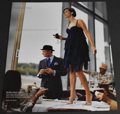 2007 Print Ad Sexy Heels Long Legs Lady Brunette Dark Blue