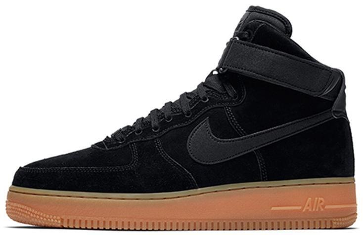 Nike Air Force 07 LV8 Suede High Black Gum