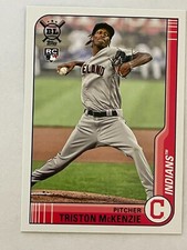 TOPPS 2021 BIG LEAGUE TRISTON MCKENZIE #155 ROOKIE CLEVELAND INDIANS  BASEBALL