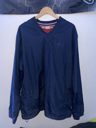 VTG Nike Track Jacket Windbreaker Blue Mens Size … - image 1