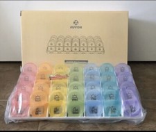 pill organizer 7 day am pm large