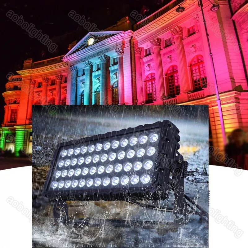 48 10W city color light RGBW 4in1 ip65 waterproof building wash LED stage lights