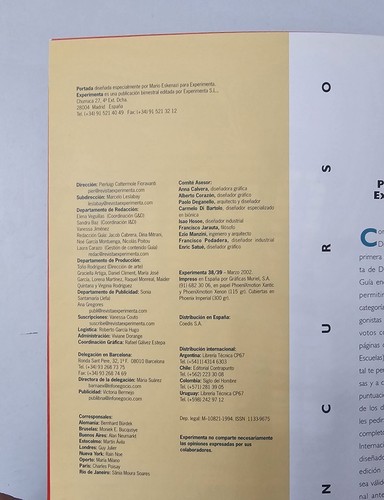 LIBRO REVISTA EXPERIMENTA N°38/39 Guia De Diseño Español Spain 1994 - Imagen 9 de 24