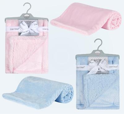 Baby Sherpa Decke Unisex Weichkorallenvlies Überwurf Bettdecke Bezug Bettwäsche