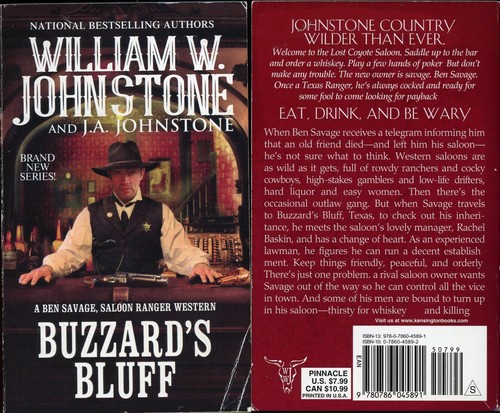 Ben Savage Saloon Ranger Western Lot of 2 Paperback by William W. Johnstone - Picture 2 of 7