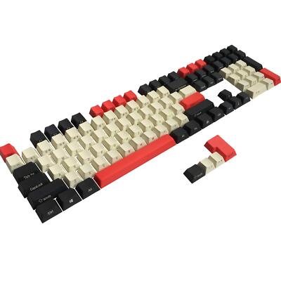 PBT Keycaps Side/Front Print OEM Profile Keycap Set Thick Cherry MX Key Caps ...
