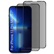 2X For Apple iPhone 13 Pro Max Anti Spy Privacy Tempered Glass Screen Protector