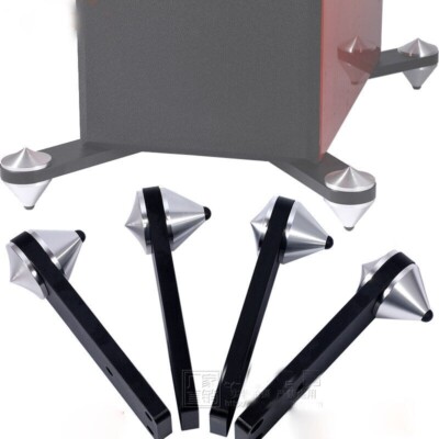 4X HiFi Speaker Spikes Set Aluminum Shock Absorbing Isolation Feet Support Stand