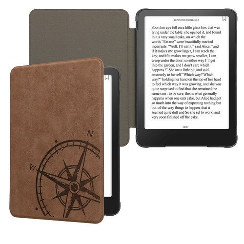 Slim Faux Suede Case Cover for Amazon Kindle Paperwhite 2024 Colorsoft - Afbeelding 5 van 7