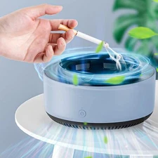 Air Purifier Filter Ashtray,Portable Box Smokeless Ash tray for Smokers,Smell