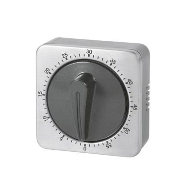 my basics mechanischer Timer Edelstahl 18/0, 6,8x6,8cm