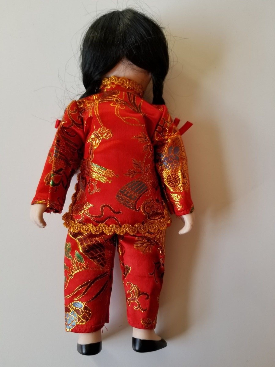Vintage Chinese New Year PORCELAIN ASIAN DOLL Chinese New Year 10