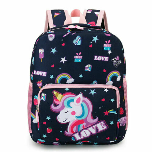Personalised Kids Girls Rainbow Unicorn Rucksack Backpack School Shoulder Bag AU - Picture 5 of 16