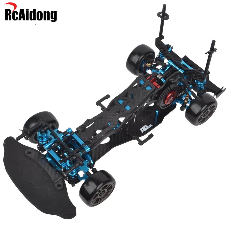 Carbon W/Alu Chassis Conversion Kit for 1/10 3Racing Sakura D5S MINI+MR RC Drift - Bild 4 von 4