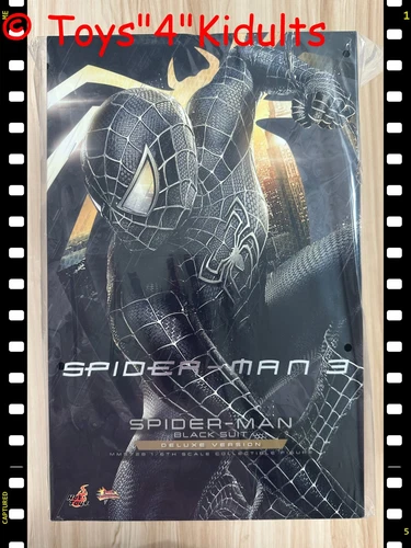 Hot Toys MMS728 Spider-Man 3 (Traje Negro) Versión Deluxe Edición Regular NUEVO