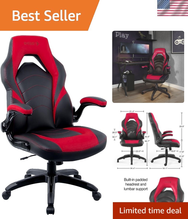 Emerge Vortex Gaming Chair, Ergonomic, Adjustable Height, Sw