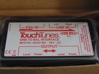 TouchTunes UNB To BAL Interface ID Box. New In The Box  Touch Tunes