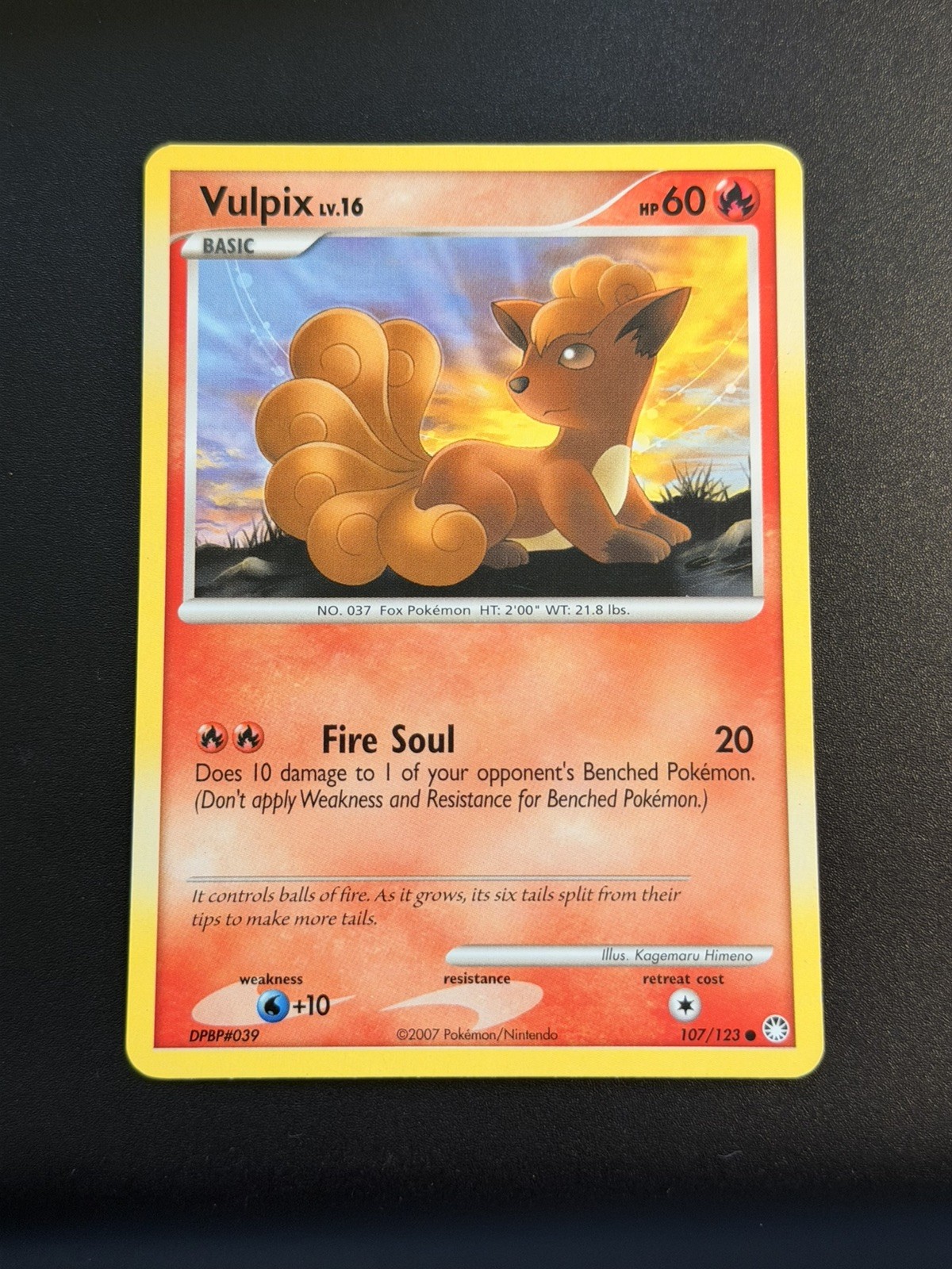 Vulpix 107/123 Mysterious Treasures Regular