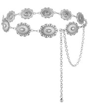 Women Western Concho Belt Cowgirl Boho Chain Belt Country Concert Metal Belt