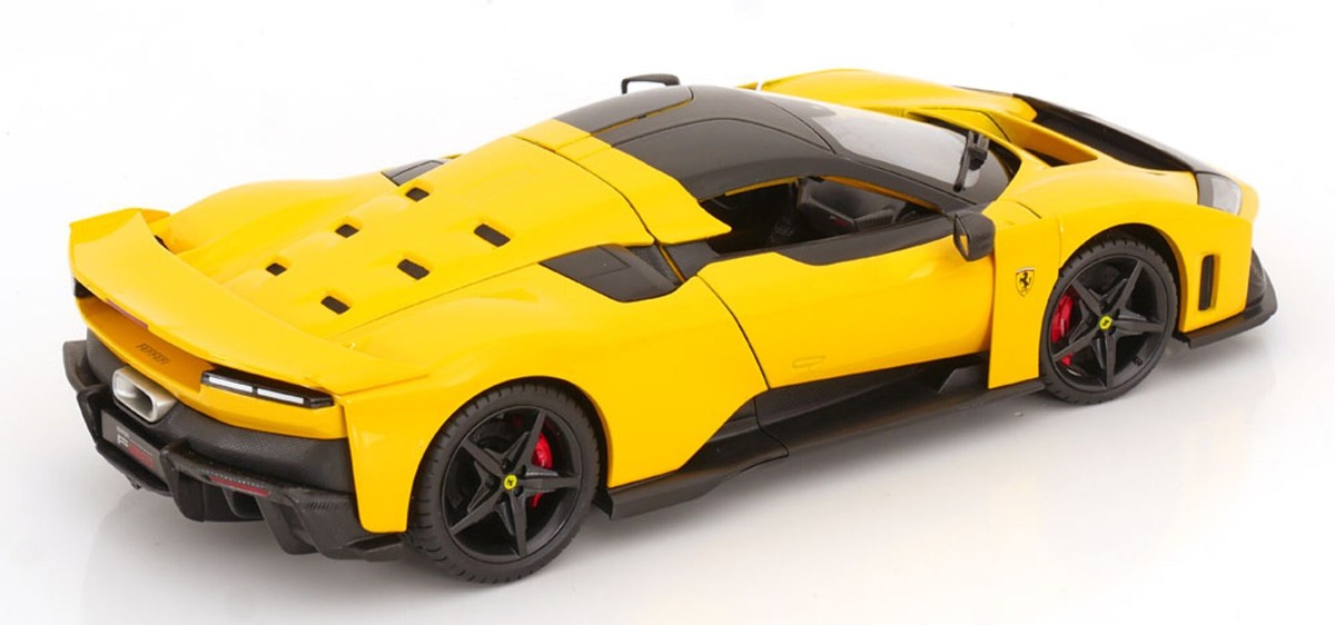 Bburago Race & Play 2024 Ferrari F80 Yellow (Giallo) 1:18 18