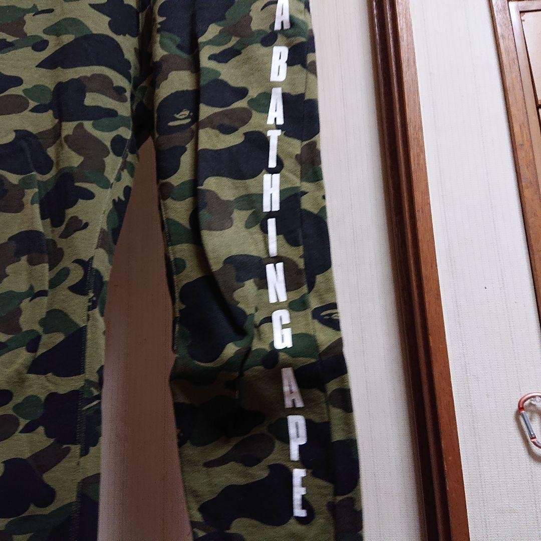 A BATHING APE Cotton Camouflage Jogger Pants Green S BA0226216 thumbnail 2