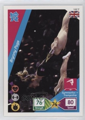 2010 Panini Adrenalyn XL 2012 Summer Olympics Bryony Page #167 0y3