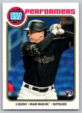 2023 Topps Heritage New Age Performer #NA-14 J.J. Bleday RC Marlins