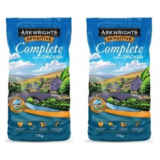 30kg COMPLETE DOG FOOD - Arkwrights Sensitive Complete Extra Chicken 15kg x 2 1.68 per kilo
