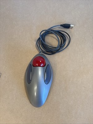Logitech T-BC21 Marble Wired USB Trackball Mouse Tested Works