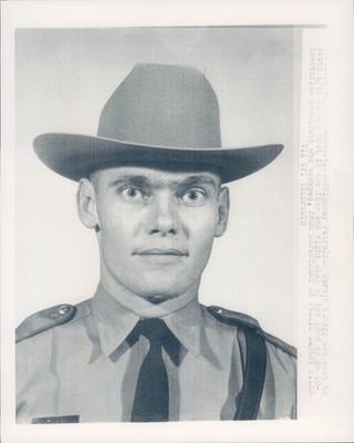 1966 Highway Patrolman Darvin Hogg Death Investigation Wirephoto 7X9