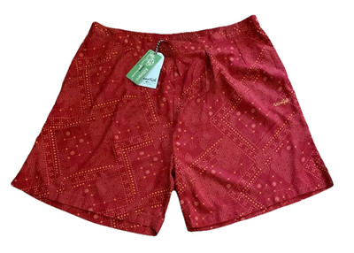 Weird Fish - Sundance Eco Viscose Printed Shorts - Chilli Red - NEU - UK 20