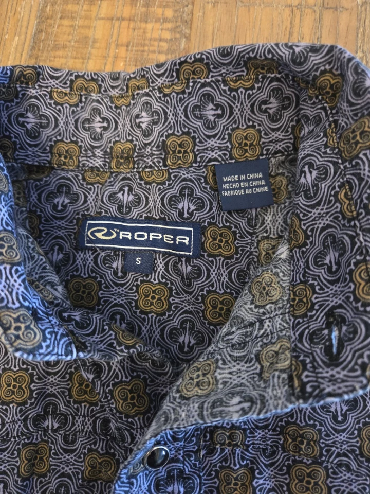 Camisa a presión para mujer Roper Western talla S Foto 4 de 4