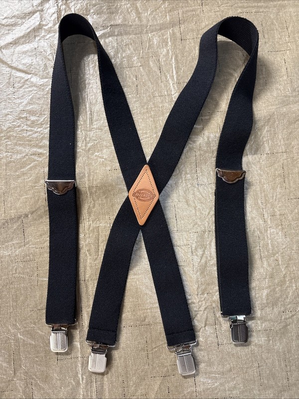 Dickies Men's Elastic X-Back Heavy Duty Clip-End Work Suspender Braces