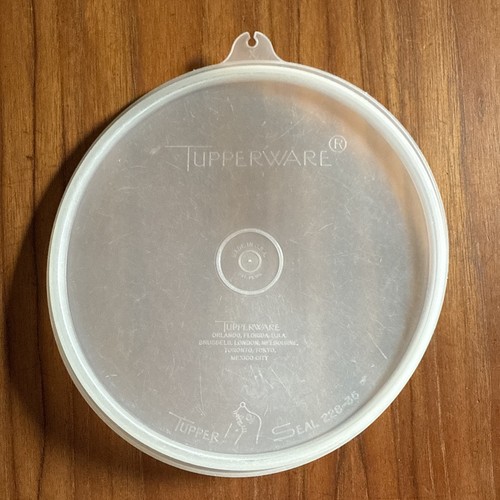 Vtg Tupperware Replacement Lid Seal Round 228 Sheer Clear for 235 Wonderlier