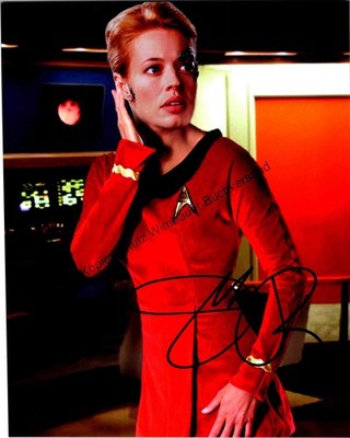 Original Autogramm Jeri Ryan ''Seven of Nine'' Star Trek /// Autograph sign 307341