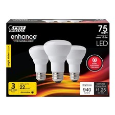 Feit Electric 3 Pack Flood LED Light Bulb 75w Medium Dimmable Recessed 3000K