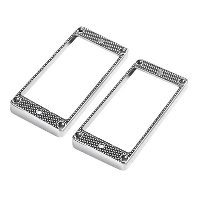 2 Stück Humbucker Pickup Zubehör Ring Gebogene Unteren Rahmen Für LP