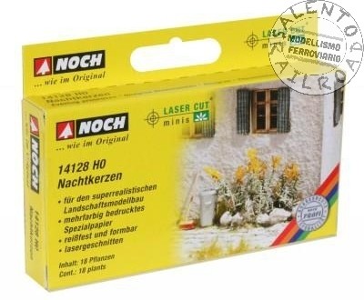 Noch 14128 - H0 1:87 - 18 piante fiorite gialle in kit di montaggio laser cut | Zustand: Nuovo