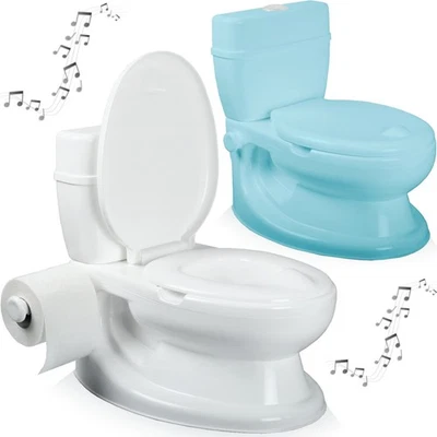 DOLU Lerntöpfchen Kinder Toilette Sound Toilettensitz Töpfchen Potty Toilettentrainer