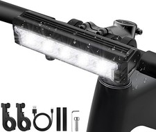 Powerful 2500LM LED Bike Light Bar 4800mAh Rechargeable Bicycle Front Headlight